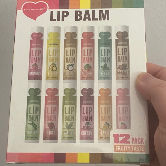 Other - Miss Factorx Lip Balm 12-Pack